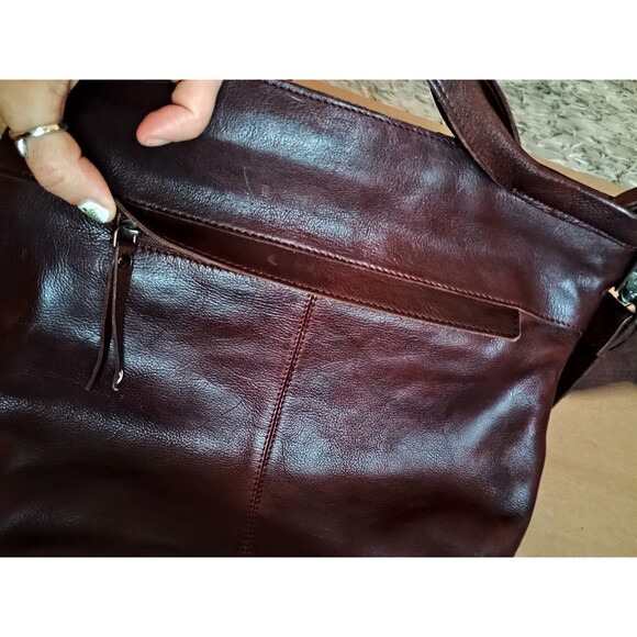 Latico Frankie Genuine Leather Crossbody Tote Reddish Brown  Bag Purse - Picture 9 of 10